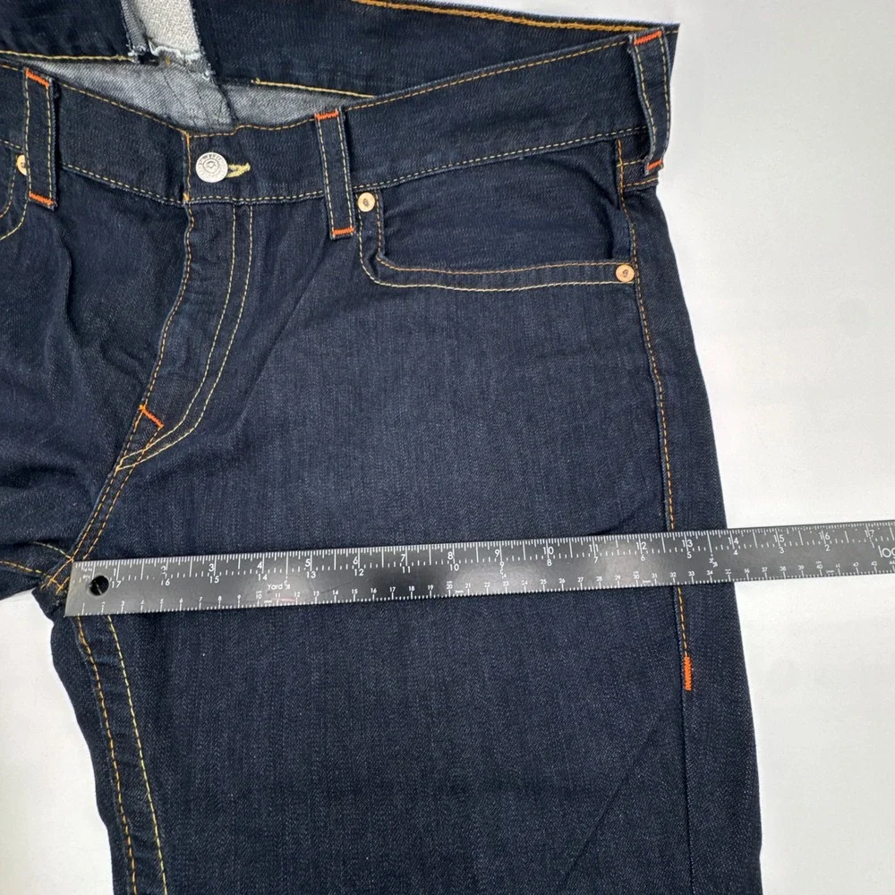 True Religion Jeans Men 28 Dark‎ Indigo Skinny Flap SN Body Rinse Denim